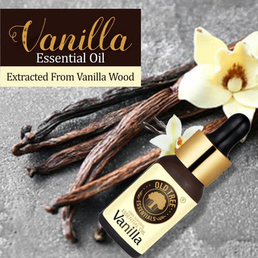 Old Tree Vanilla Essential Oil for Home Fragrance (30ml) - Essential Oil for Skin, Face, Hair, Diffuser, Candle Making - Pure Vanilla Scent Oil with Dropper for Aromatherapy & Relaxation
